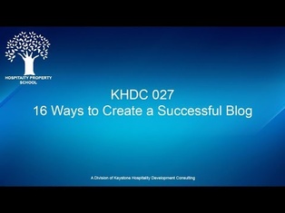 Creating a Successful Blog My Hospitality Property  | Ep. #027